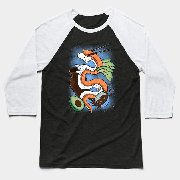 Sushi Dragon Baseball T-Shirt by TaylorRoss1